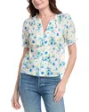 Nanette Lepore Swiss Dot Blouse In White