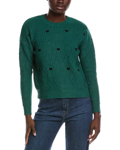 Nanette Lepore Textured Sweater In Green