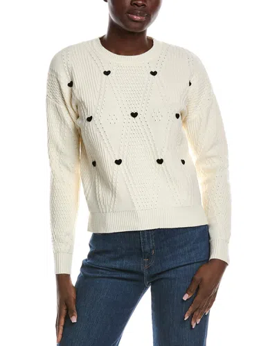 Nanette Lepore Nanette  Textured Sweater In White