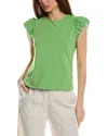 Nanette Lepore Tie Back Blouse In Green