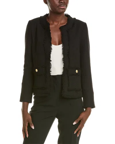 Nanette Lepore Nanette  Tweed Jacket In Black