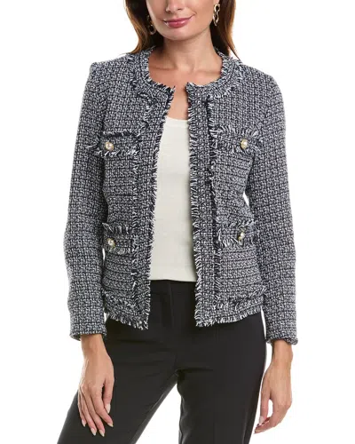 Nanette Lepore Nanette  Tweed Jacket In Blue