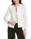 Nanette Lepore Nanette By  Tweed Jacket In White