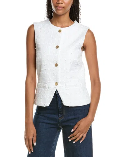 Nanette Lepore Tweed Vest In Multi
