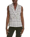 Nanette Lepore Nanette  Tweed Vest In White