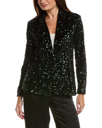 Nanette Lepore Nanette  Velvet Sequin Jacket In Green