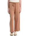 Nanette Lepore Wide Leg Drawcord Pant In Brown