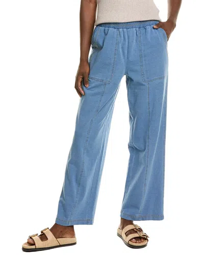 Nanette Lepore Nanette  Wide-leg Seamed Pant In Blue