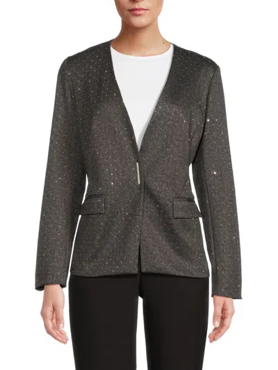 Nanette Lepore Nanette  Women's V-neck Studded Jacket In Multi