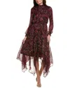 Nanette Lepore Nanette  Yin Shadow Midi Dress In Animal Print