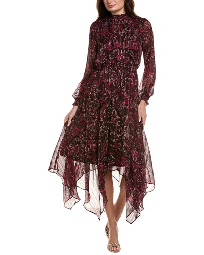 Nanette Lepore Nanette  Yin Shadow Midi Dress In Animal Print