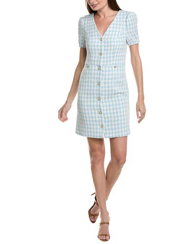 Nanette Lepore Naya Plaid Mini Dress In Blue