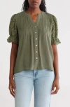 Nanette Lepore Novelty Puff Sleeve Top