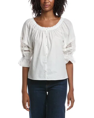Nanette Lepore Off-the-shoulder Top In White