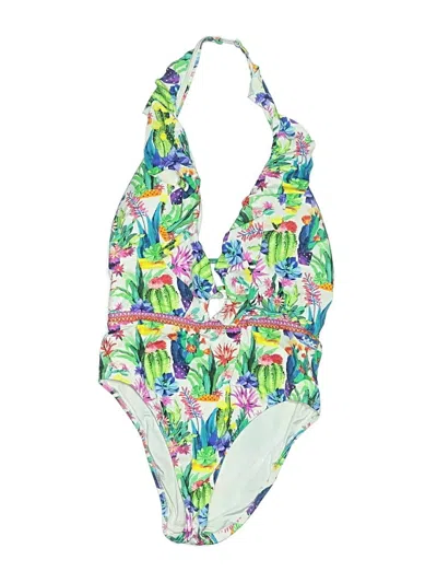 Pre-owned Nanette Lepore One Piece Swimsuit In Green