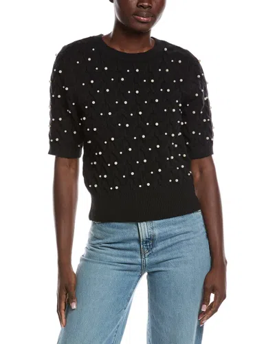 Nanette Lepore Pearl Sweater In Black