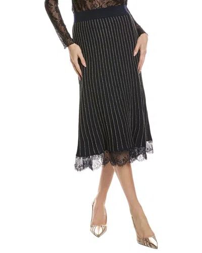 Nanette Lepore Plaited Skirt In Blue