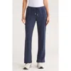 Nanette Lepore Play Front Seam Scuba Knit Flare Pants In Blue