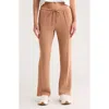 Nanette Lepore Play Front Seam Scuba Knit Flare Pants In Brown