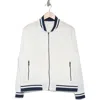 Nanette Lepore Play Rib Trim Bomber Jacket In Bright White/black Iris