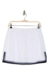 Nanette Lepore Play Rib Trim Tennis Skort In Bright White/black Iris