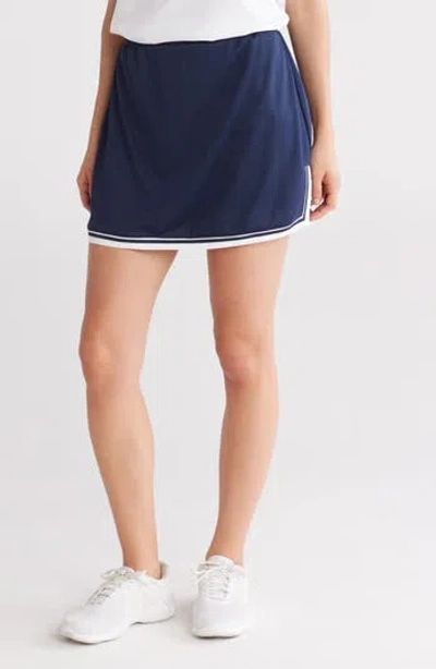 Nanette Lepore Play Rib Trim Tennis Skort In Dark Navy