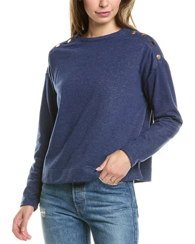 Nanette Lepore Play Snap Trim Pullover In Blue