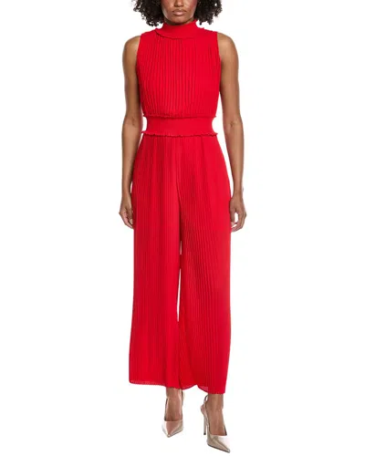 Nanette Lepore Pleated Maxi Dress In Red