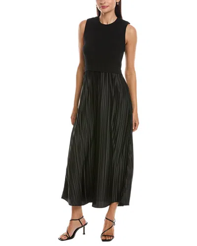 Nanette Lepore Pleated Midi Dress In Black