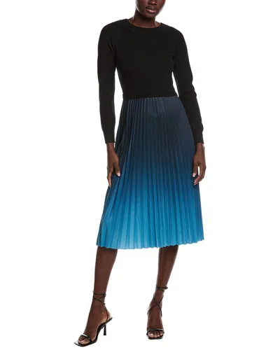 Nanette Lepore Pleated Midi Dress In Multi