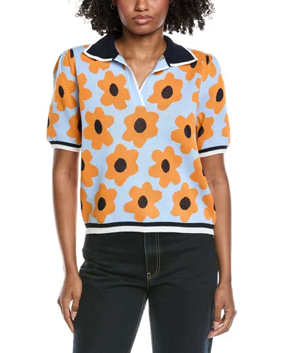Nanette Lepore Polo Sweater In Multi