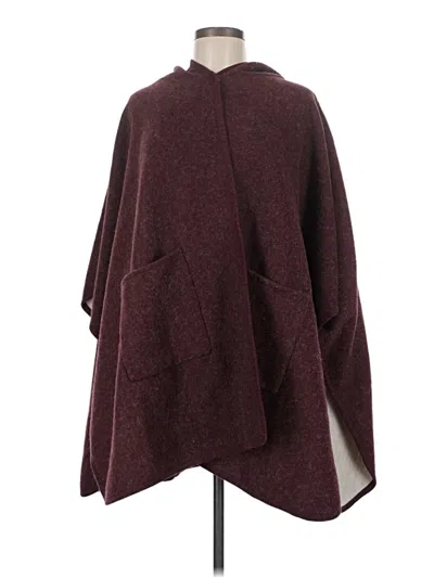 Pre-owned Nanette Lepore Poncho In Burgundy