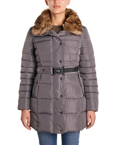 Nanette Lepore Puffer Coat In Gray