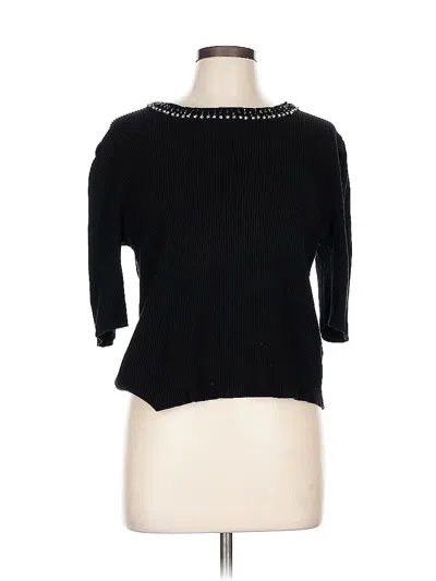 Pre-owned Nanette Lepore Pullover Sweater In Black