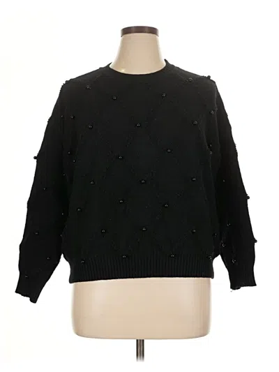 Pre-owned Nanette Lepore Pullover Sweater In Black