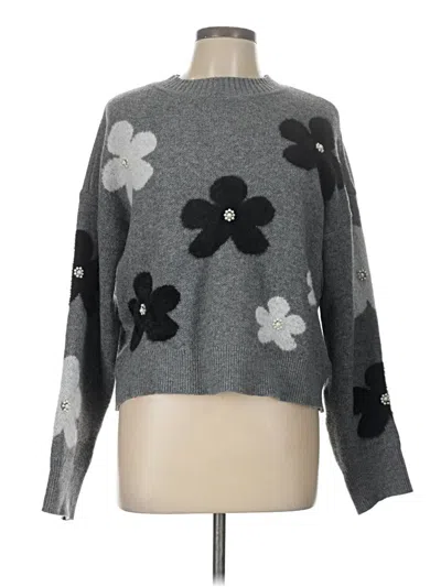 Pre-owned Nanette Lepore Pullover Sweater In Gray