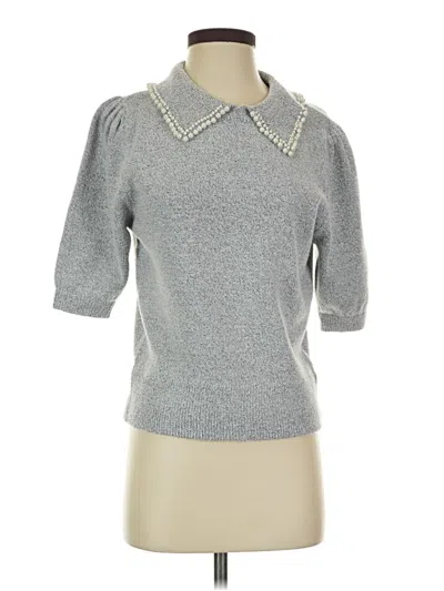 Pre-owned Nanette Lepore Pullover Sweater In Gray