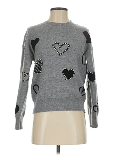 Pre-owned Nanette Lepore Pullover Sweater In Gray