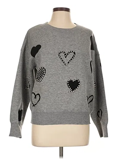 Pre-owned Nanette Lepore Pullover Sweater In Gray