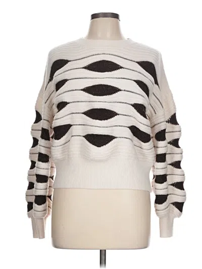 Pre-owned Nanette Lepore Pullover Sweater In Ivory