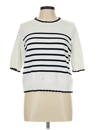 Pre-owned Nanette Lepore Pullover Sweater In Ivory
