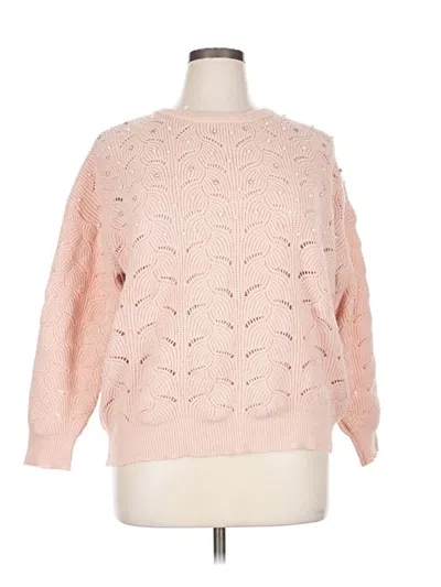 Pre-owned Nanette Lepore Pullover Sweater In Pink