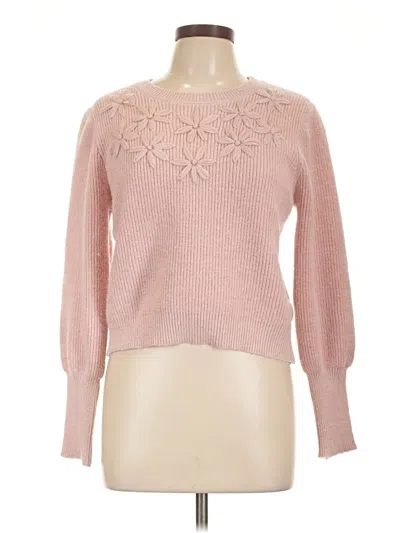 Pre-owned Nanette Lepore Pullover Sweater In Pink