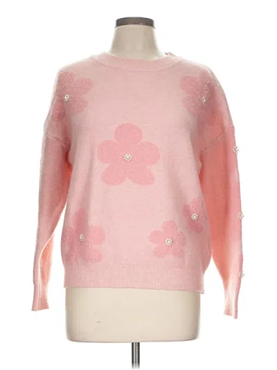 Pre-owned Nanette Lepore Pullover Sweater In Pink