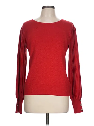 Pre-owned Nanette Lepore Pullover Sweater In Red