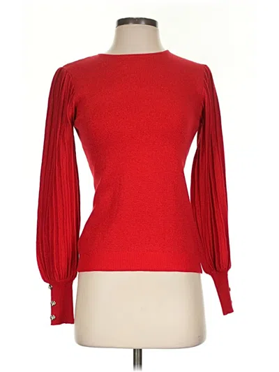 Pre-owned Nanette Lepore Pullover Sweater In Red