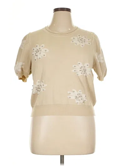 Pre-owned Nanette Lepore Pullover Sweater In Tan