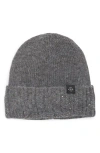 Nanette Lepore Rhinestone Cuffed Knit Beanie In Gray