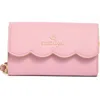 Nanette Lepore Ruthie Scallop Flap Wallet On A Chain In Bedrose