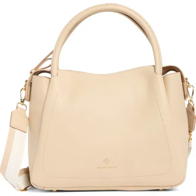 Nanette Lepore Sammie Top Handle Satchel In Oatmeal-natstripe